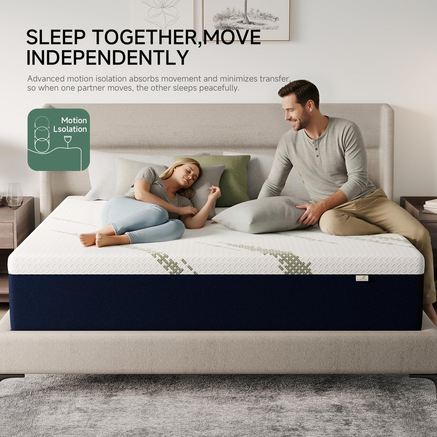 KONFEIN Twin Mattress 10-Inch for Cooler Sleep - Cooling Gel Memory Foam with Pressure Relief & Medium Firm Support, Breathable Comfort Twin Size Mattress in a Box for Kids, Adults, Guest Beds & Dorms