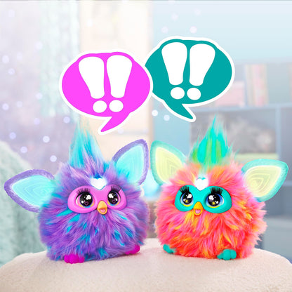 Furby Electronic Plush Toy with Sounds for Kids, Plush Toys, Interactive Talking Furby Collectible, 15 cm/6 inch, Soft to the Touch