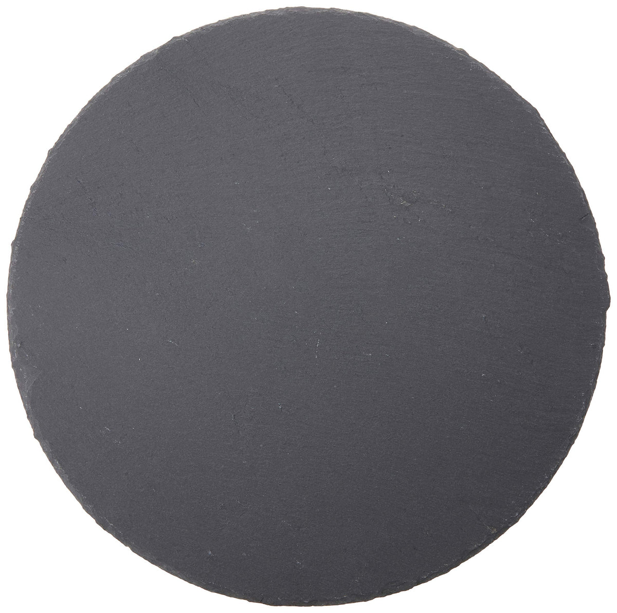 Cilio Slate Round Cheese Board, Natural Stone Tray for Serving Cheese, Charcuterie, Sushi, Appetizers, and More, Black, 11" diameter