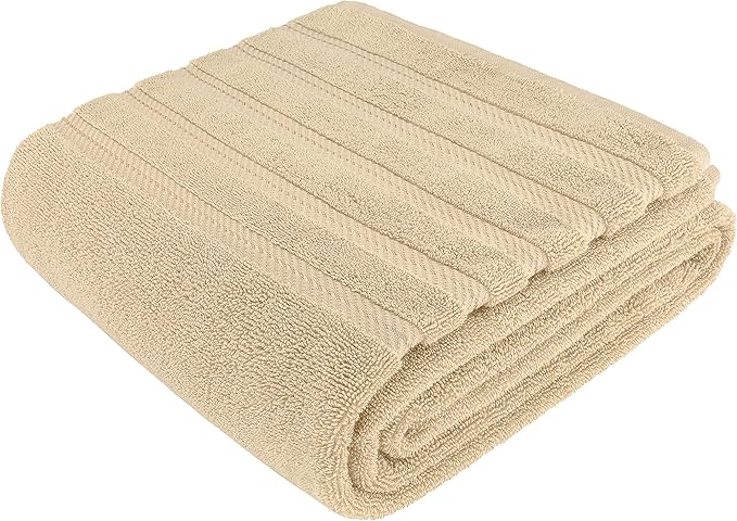 American Soft Linen 35x70 Jumbo Large Bath Towel, 600 GSM 100% Cotton Turkish