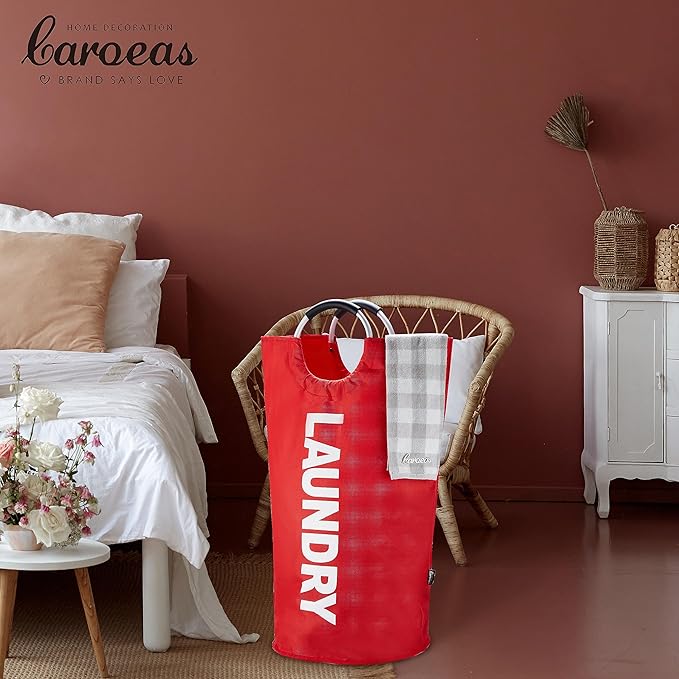 Caroeas 90L Laundry Basket, Waterproof Laundry Hamper, Laundry Bag