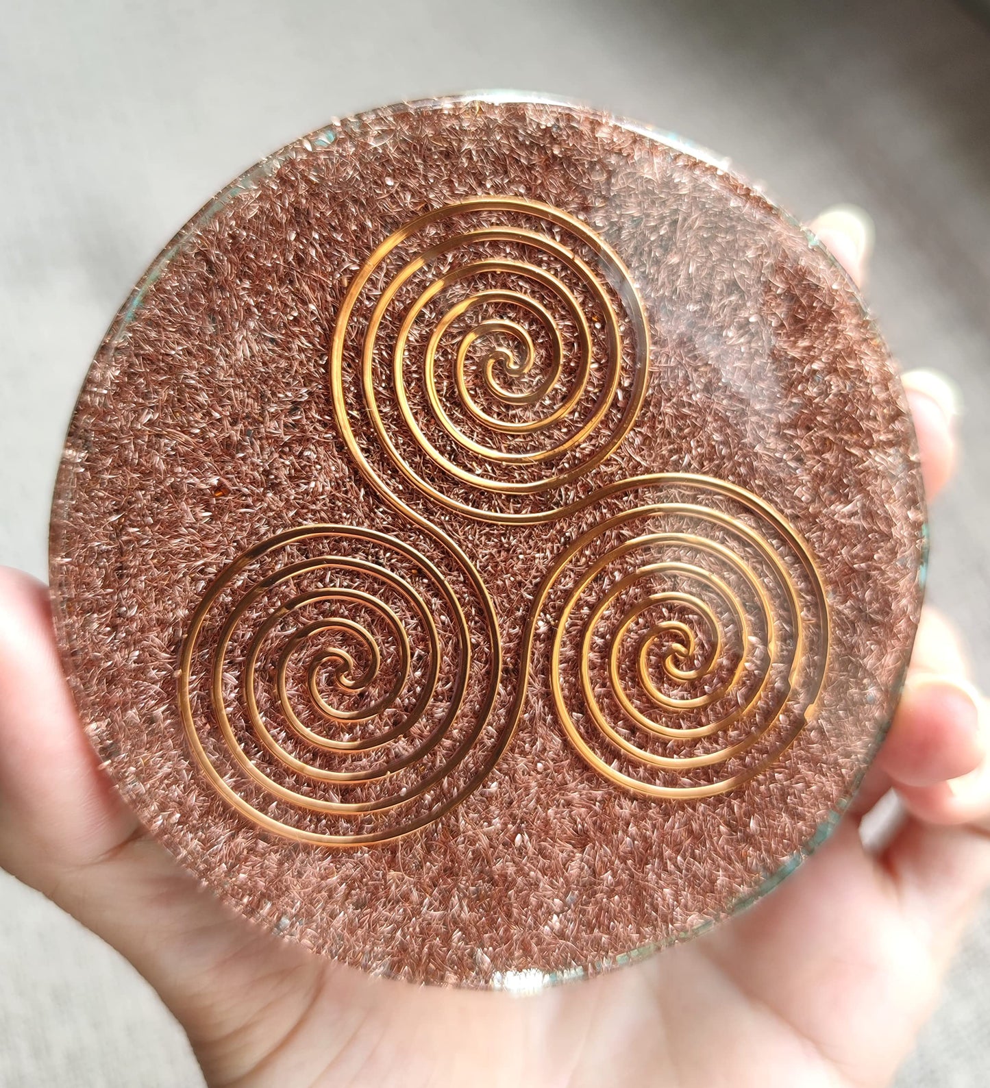 ZZYBIA LARGE 4" Amethyst Crystals Metatron's Cube Merkaba Coaster Water Charging Plate Energy Dome