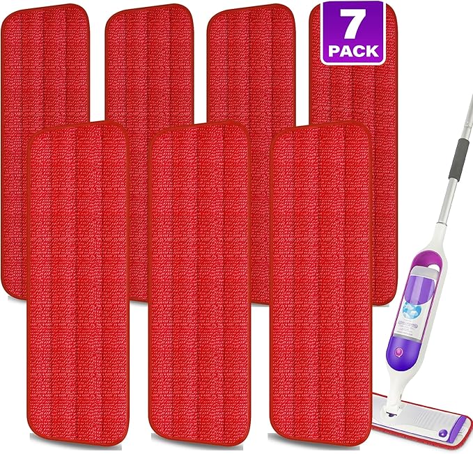 7 Count Reusable Mop Pads for Swiffer PowerMop