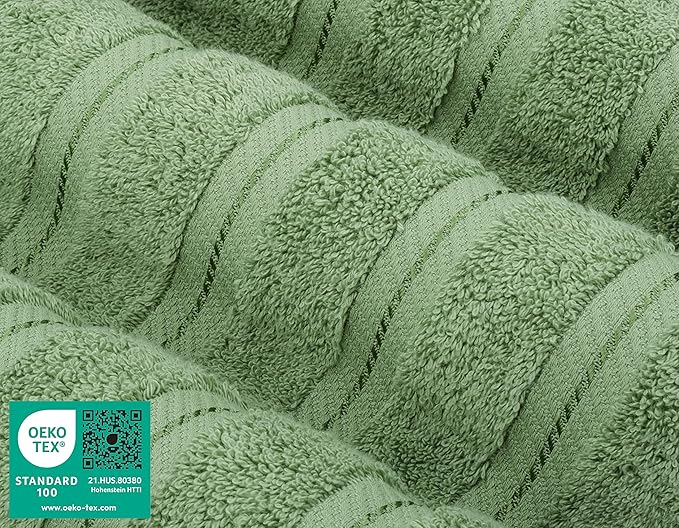 American Soft Linen Luxury 4 Piece Bath Towel Set, 600 GSM 100% Cotton Turkish
