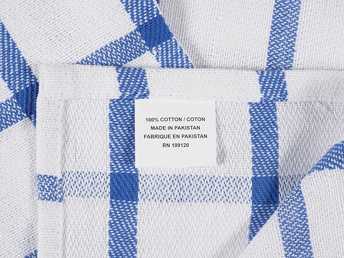 KAF Home Premium Kitchen Towels, Large 100% Cotton, Flat & Terry Absorbent Dish