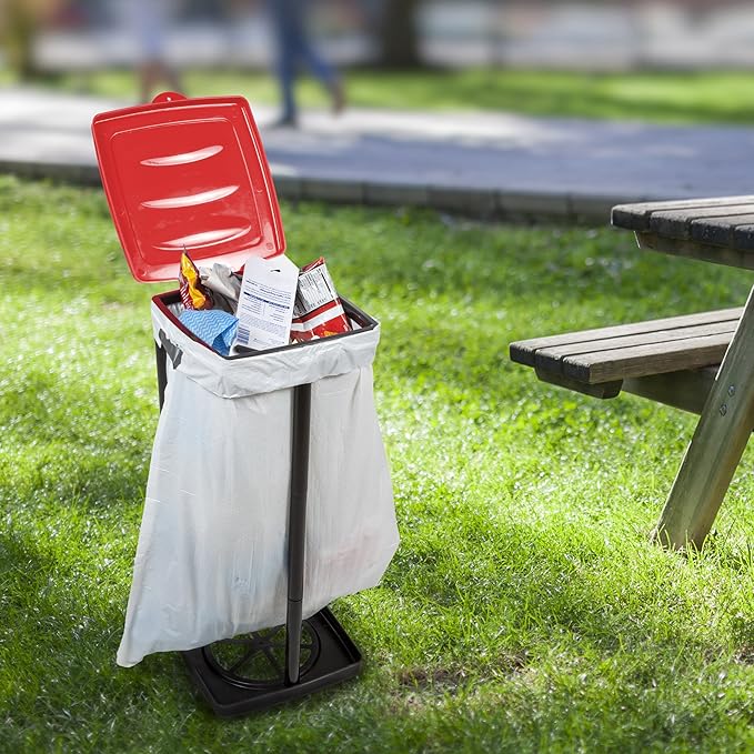 Portable Trash Bag Holder – Collapsible 13-Gallon Garbage Bin