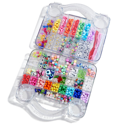 BaubleBar Ultimate DIY Bracelet Kit | 1000+ Pcs | Great for a Gift or Party | Bracelet Jewelry Making Kit with Beads