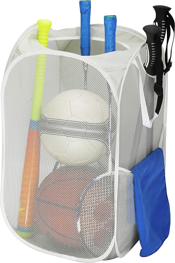Simple Houseware Mesh Pop-Up Laundry Hamper Basket