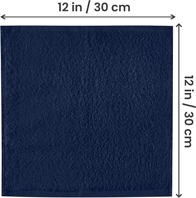Utopia Towels 24 Pack Cotton Washcloths Set