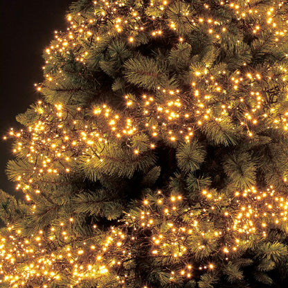 The Christmas Workshop 71760 720 Warm White LED Chaser Cluster Christmas Lights / Indoor and Outdoor Fairy Lights / 10.4 Metres Long / 8 Light Modes / Christmas, Weddings, Gardens & More