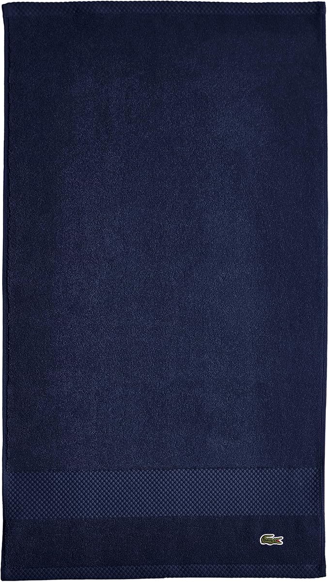 Lacoste Heritage 100% Supima Cotton Hand Towel, Premium Super Soft Bath Towel