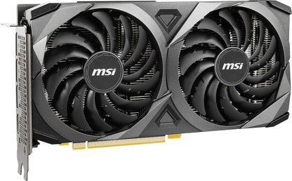 MSI GeForce RTX 3060 VENTUS 2X 12G OC Gaming Graphics Card - 12GB GDDR6, 1807 MHz, PCI Express Gen 4, 192-bit, 3x DP (v1.4), HDMI 2.1 (Supports 4K)