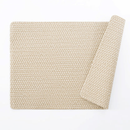 POLYTE Indoor/Outdoor Washable Woven Vinyl Table Dining Placemats, Set of 4