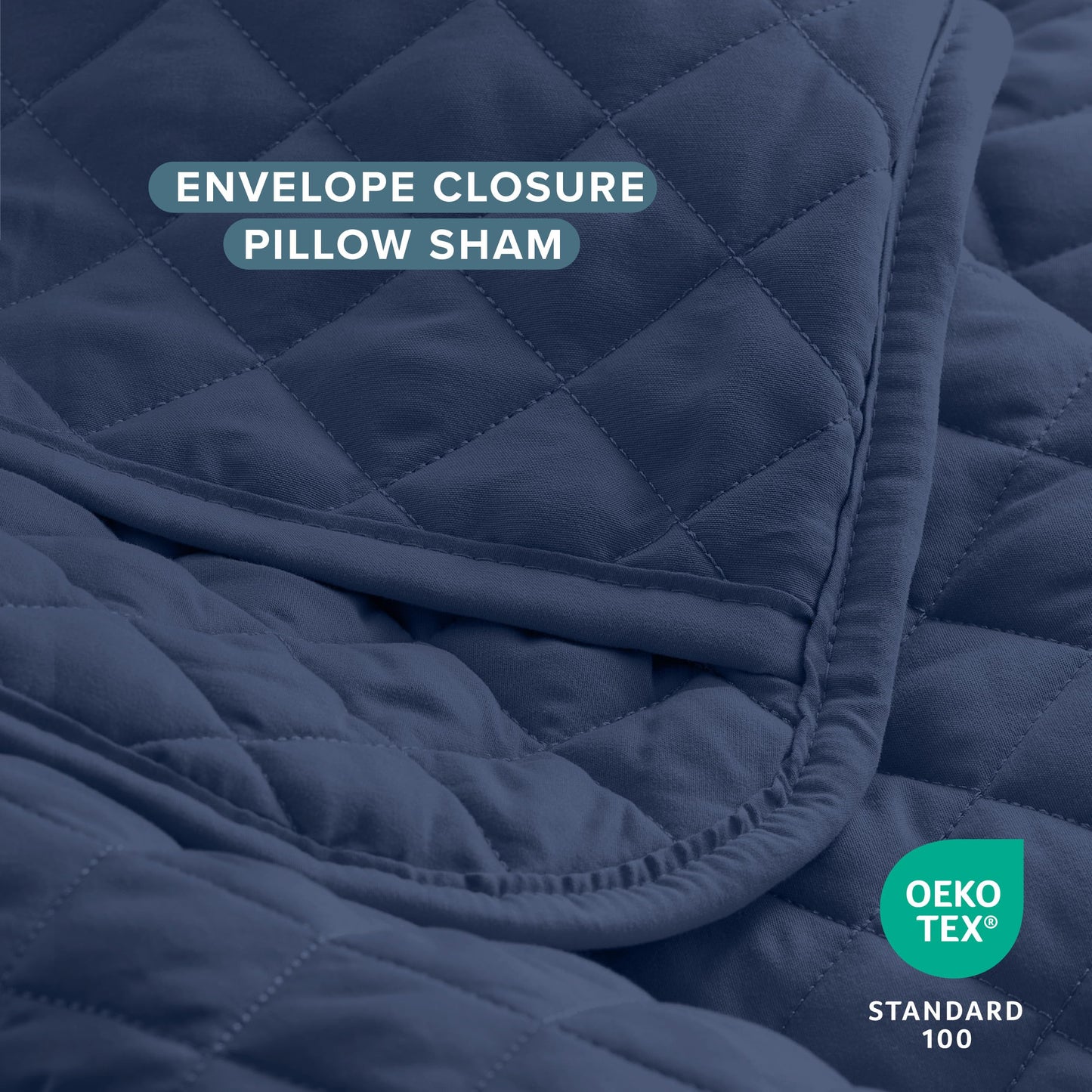 Bare Home Coverlet Set - Full/Queen - Lightweight Bed Decor - Comforter Alternative - All-Season Quilted Bedspread (Full/Queen, Dark Blue)