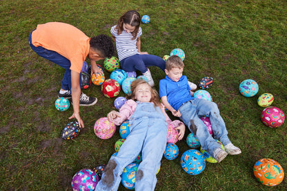 Crocodile Creek Playground Ball - Durable Rubber Ball for Kids Ages 3 and Up - Bouncy Inflatable Ball for Kickball, Indoor Games, and Outdoor Sports - PVC-Free - Bugs and Spiders - 5-inch Diameter