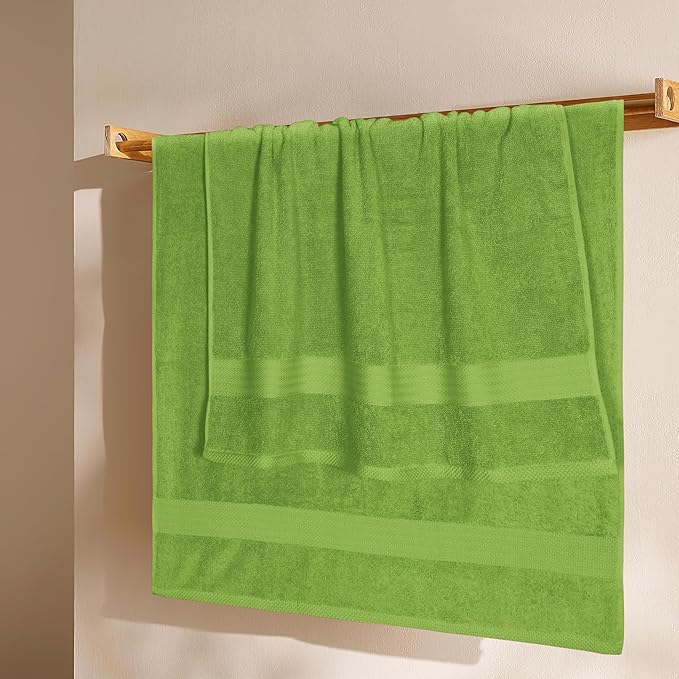 GLAMBURG Premium Cotton 4 Pack Bath Towel Set