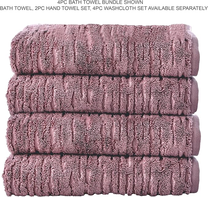 SKL Home CloudSoft Cotton Luxury 4 Pc Bath Towel Set