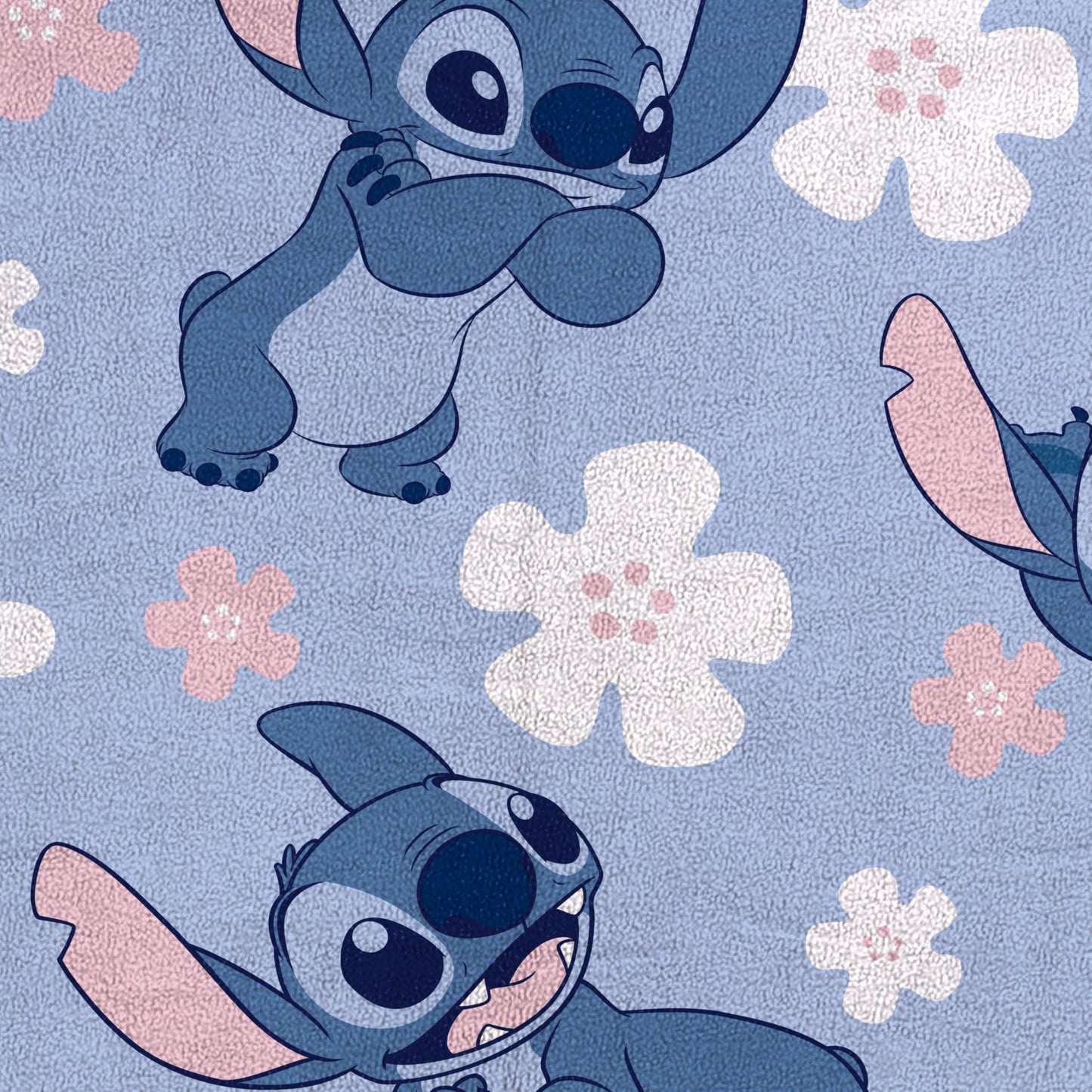 Jay Franco Kids Plush Throw Blanket – Soft & Cozy Fleece Throw for Bedroom & Couch Décor, Official Licensed Product, Blue - Lilo and Stitch, 40x50 - Travel Blanket