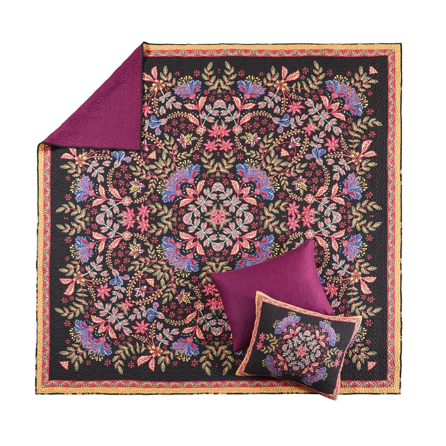 Greenland Home Fashions Jessa Vintage Boho Collection Quilt Set, 3-Piece King/Cal King