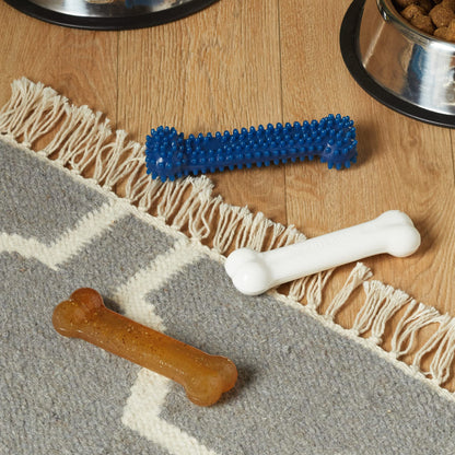 Nylabone Puppy Starter Kit, Pack of 3 Dental Dog Chew Bones, Teething, Gentle, Graduate, Small, for Puppies Up to 11 kg