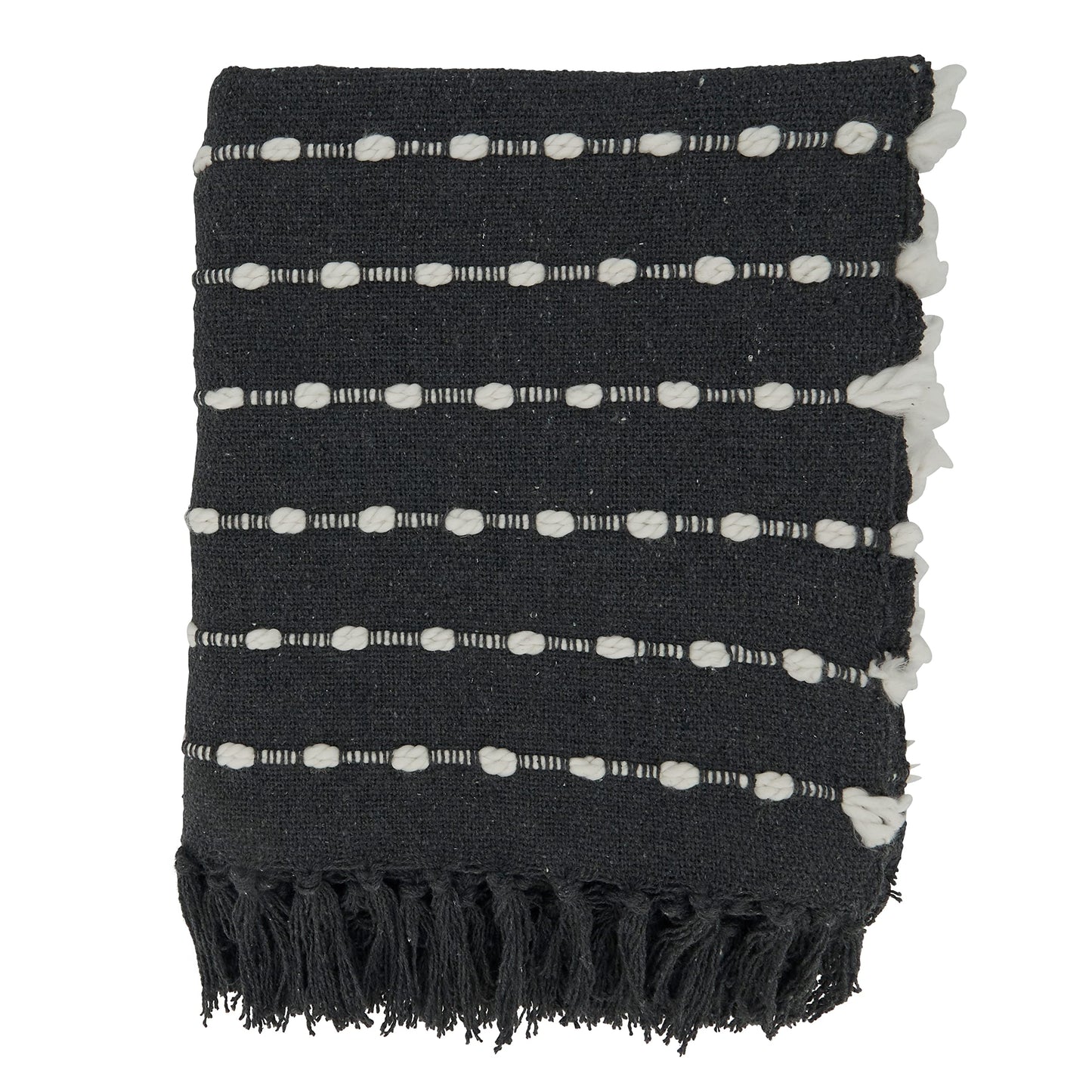 SARO LIFESTYLE Striped Design Throw Blanket