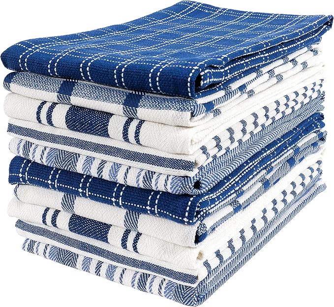 KAF Home Assorted Flat Kitchen Towels | 100% Cotton