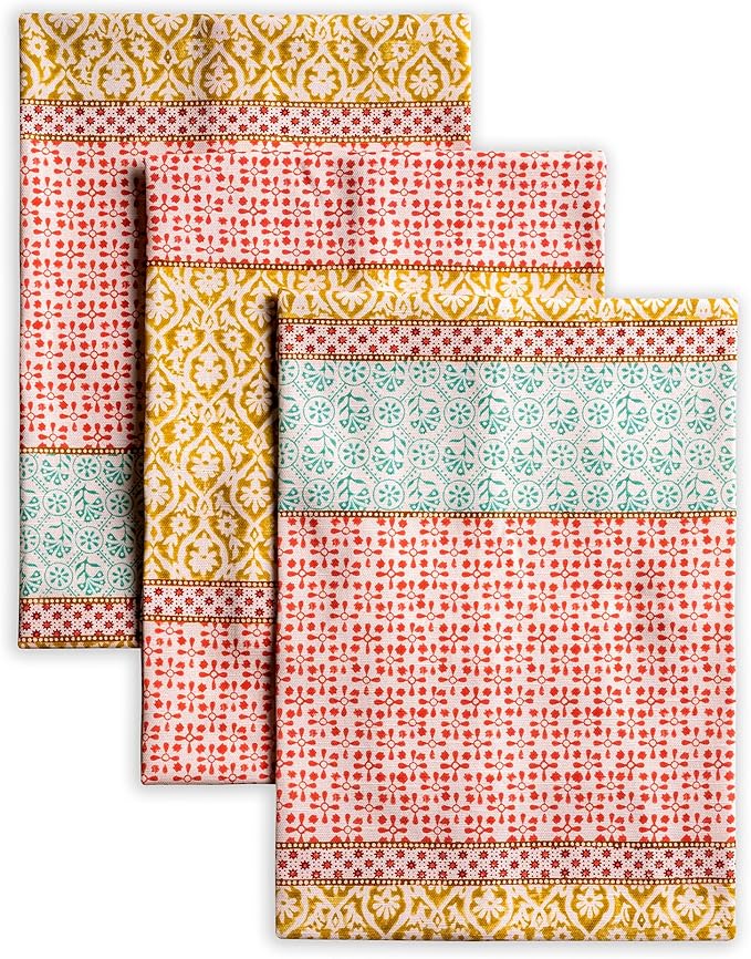 Maison d' Hermine Kitchen Towels Set of 3 100% Cotton 27.50" x 20" Reusable