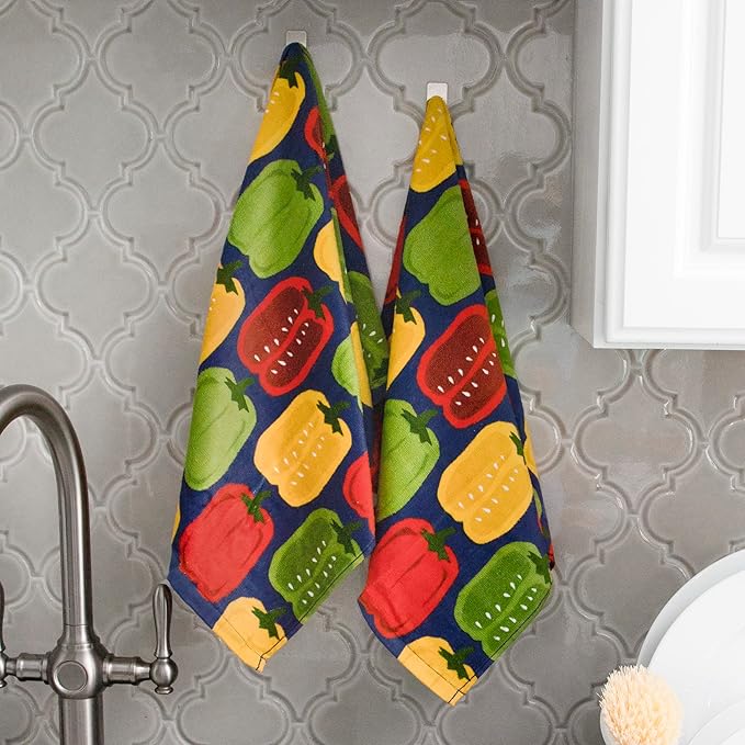 T-Fal Fiber Reactive Print Kitchen Towels: Highly Absorbent, Super Soft