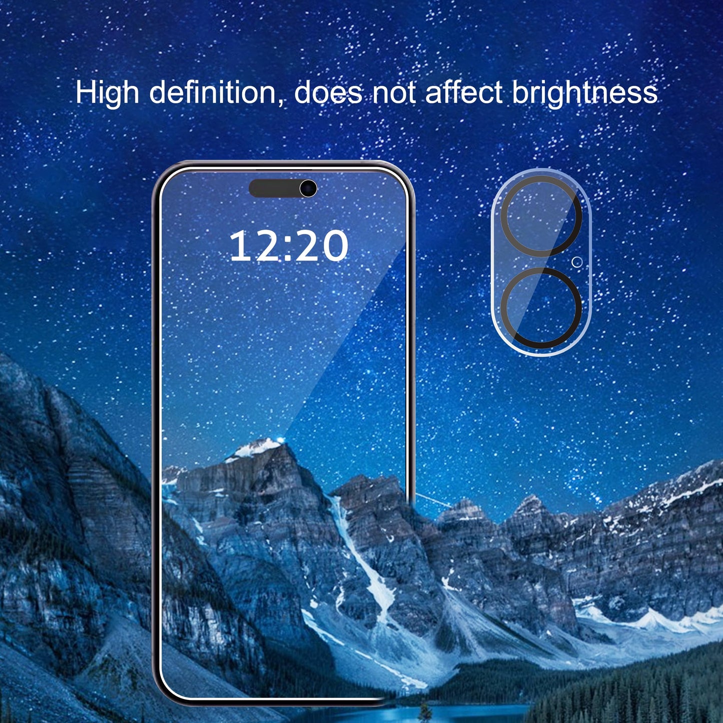 Ailun 2Pack Privacy Screen Protector Compatible for iPhone 14 Pro Max [6.7 inch] + 2 Pack Camera Lens Protector, Anti Spy Private Tempered Glass Film, Case Friendly, [9H Hardness] - HD