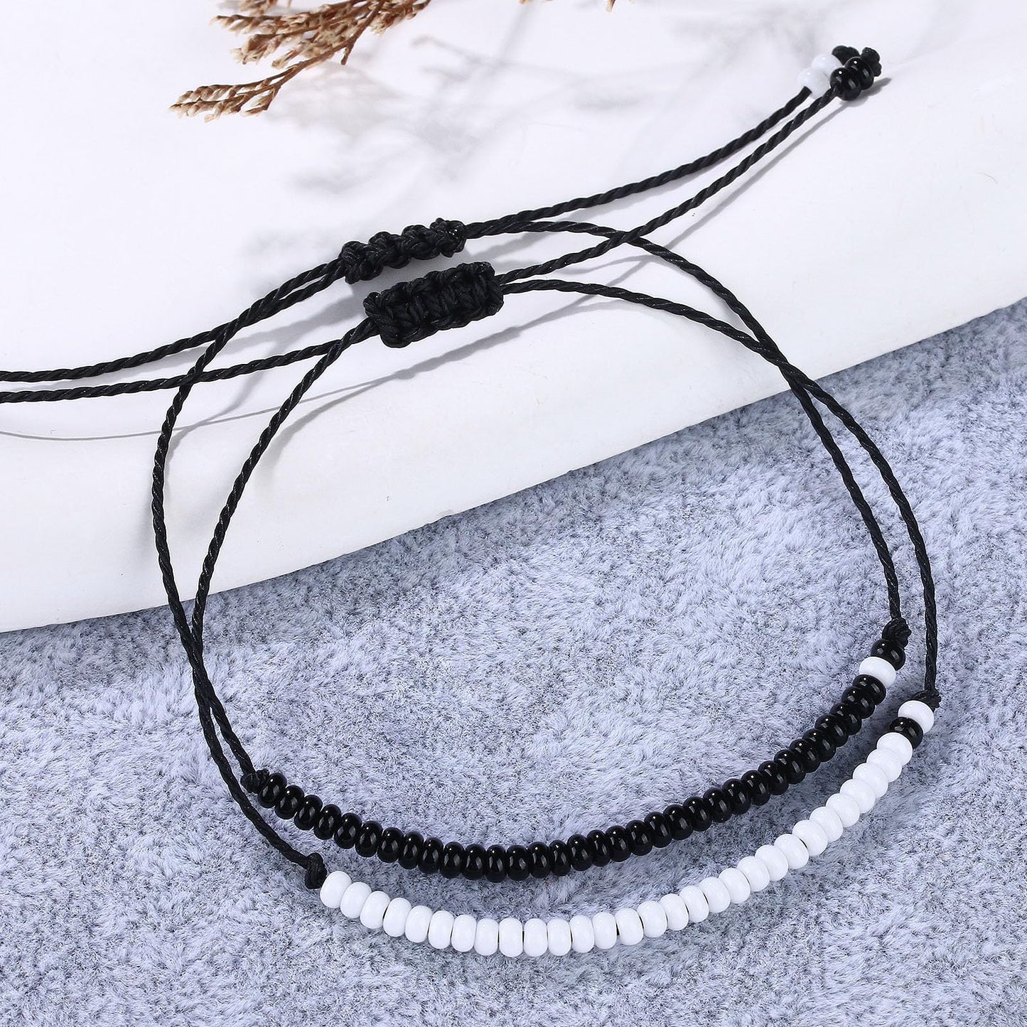 SUMMER LOVE Valentine's Day Gift Best Friend Bracelets Couples Bracelets for 2 Matching Yin Yang His and Her Lover Bracelet Jewelry for Bff Friendship Relationship Boyfriend Girlfriend(Matching bead)