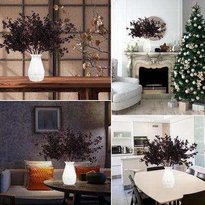 LYDTICK 12 Pcs Halloween Flowers Artificial for Decoration, Babys Breath Artificial Flowers Black Fake Flowers Gypsophila Bouquet for Home Centerpiece Table Décor