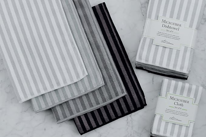 DII Cleaning Collection Multi-Purpose Microfiber, Dishtowel Set