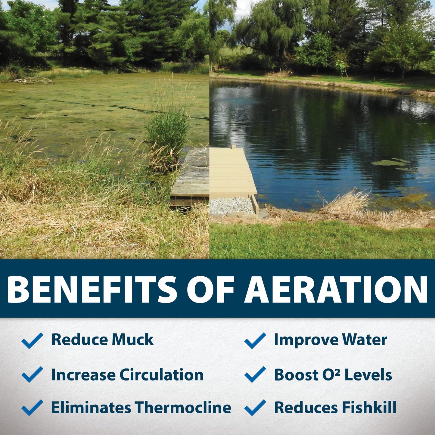 Airmax PondSeries PS10 Aeration System, Pond & Lake Aerator, Aerate Ponds & Lakes up to 1 Acre, Quiet & Energy Efficient Compressor, Maximum Water Circulation, Single Air Diffuser Kit, 115v