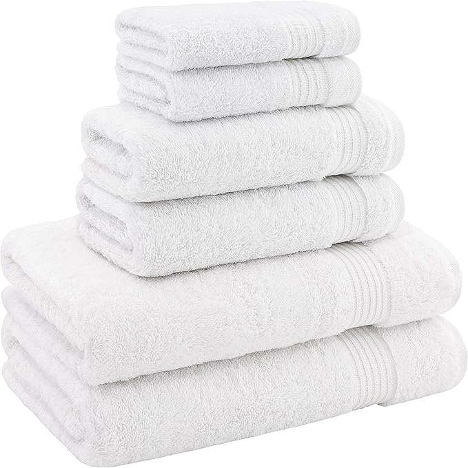 Hotel & Spa Quality Super Absorbent and Soft, 6 Piece Turkish Towel Set