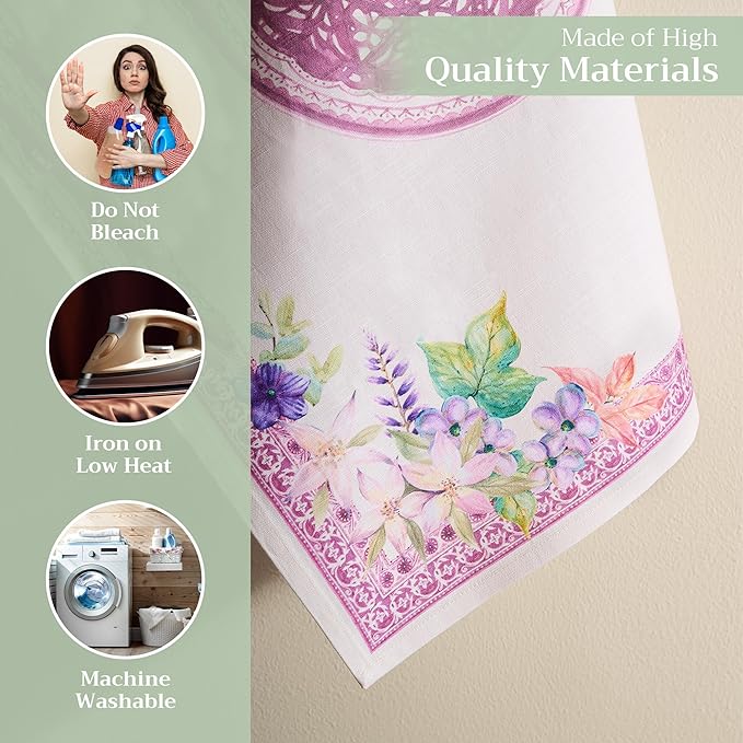 Maison d' Hermine Kitchen Towels Set of 3 100% Cotton 27.50" x 20" Reusable