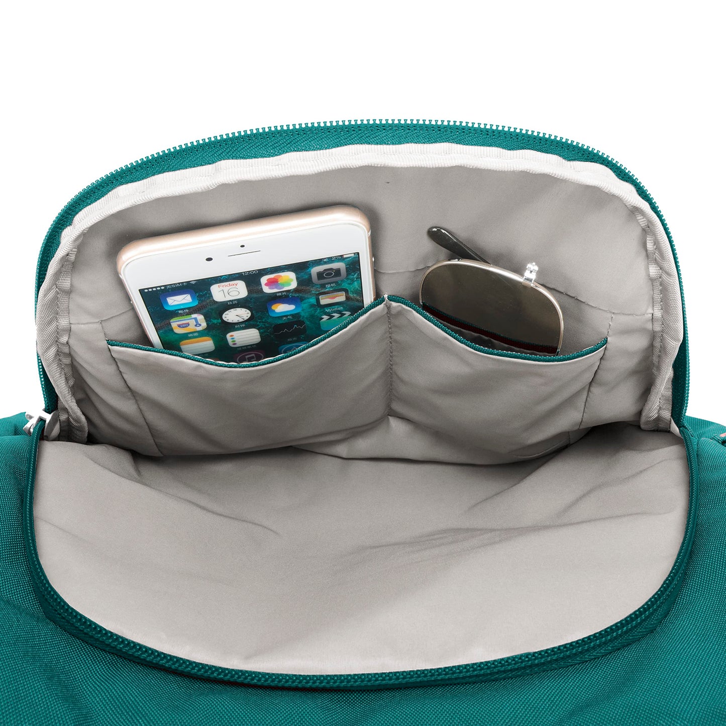 Travelon Anti-theft Classic Crossbody Bucket Bag, Spruce, One Size, Travelon Anti-theft Classic Crossbody Bucket Bag