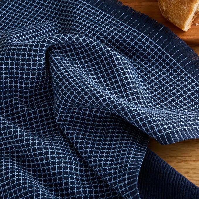 KitchenAid Gourmet Series Gridlines Kitchen Towels 3-Pack Set, 100% Cotton