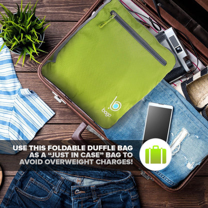 bago Holdall Bags for Men & Women - 60L Spacious Holdall Bag with Shoe Compartment - Save Time & Travel The World in Style & Convenience - Durable, Lightweight & Foldable Duffle Bag (Green)
