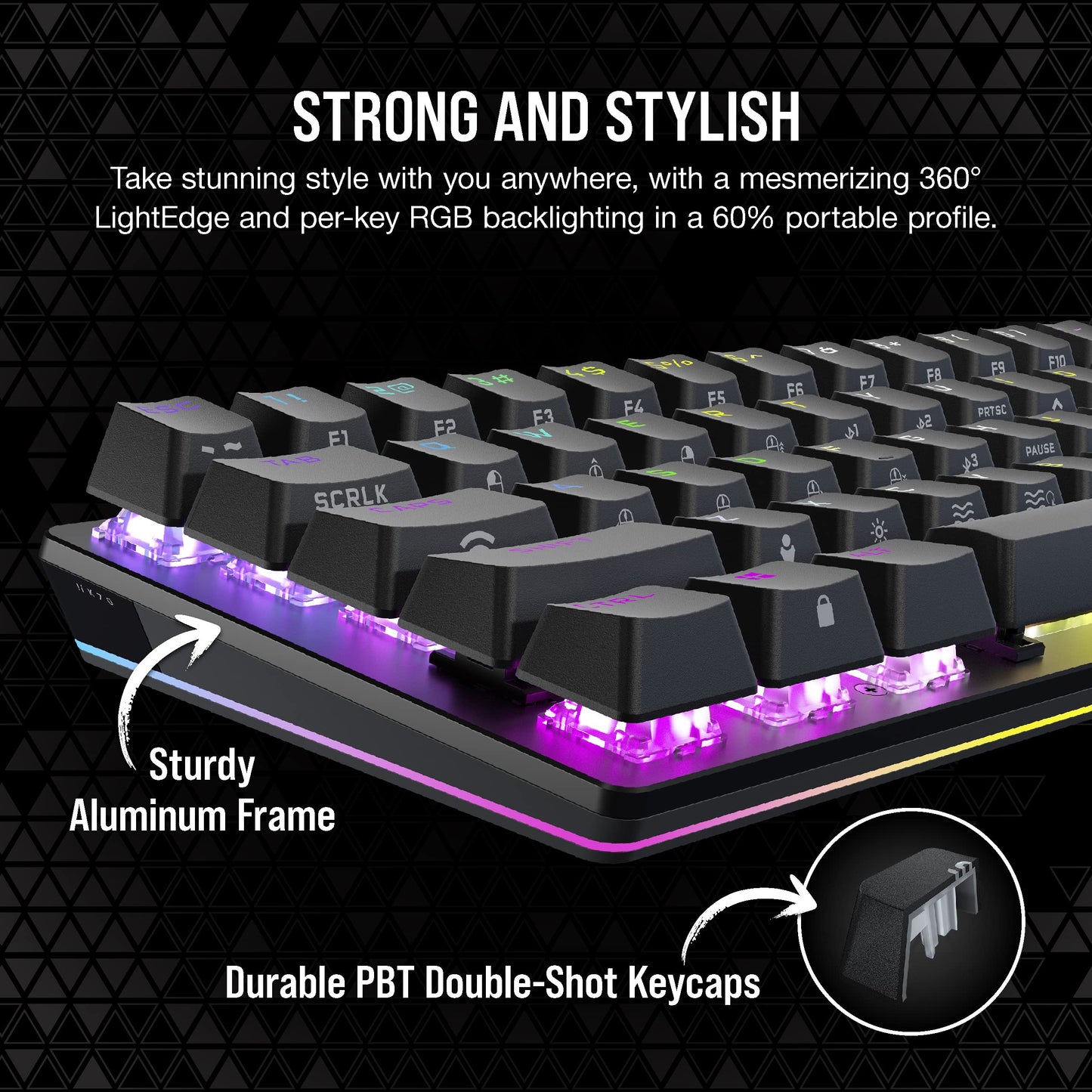 CORSAIR K70 PRO MINI WIRELESS RGB 60% Mechanical Gaming Keyboard – Swappable CHERRY MX RED Switches – PBT Double-Shot Keycaps – iCUE Compatible – PC, Mac, PS5, PS4, Xbox – QWERTY UK – Black