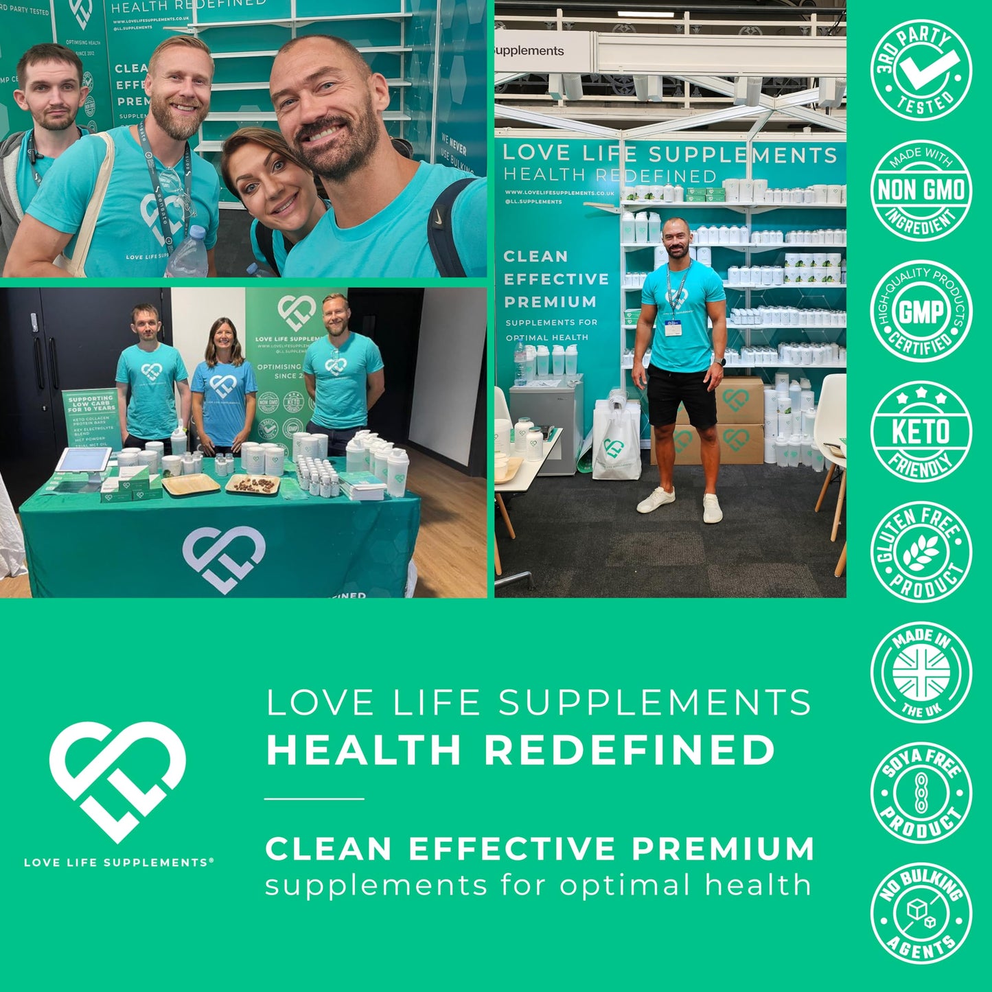EAA Amino Acids Powder, All 9 Essential Amino Acids Including BCAA's and 2 Grams of Leucine per Serving, Apple & Kiwi Flavour, 348g - 60 Servings (5g of EAA's per Serving) - Love Life Supplements