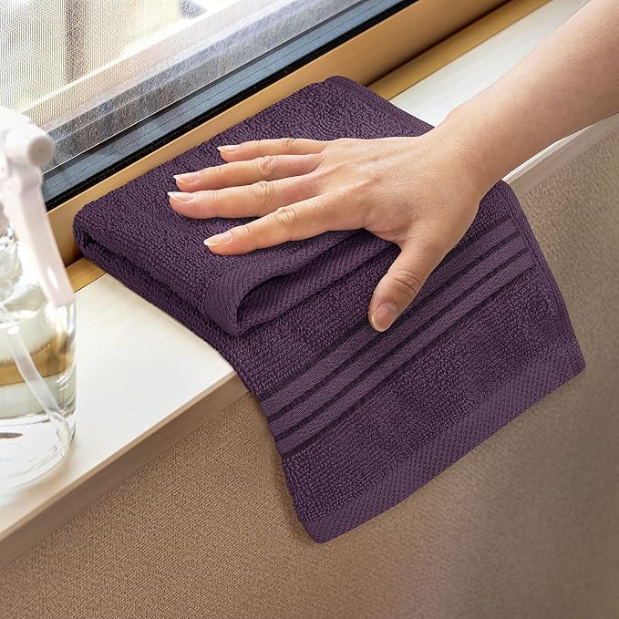 Utopia Towels Wash Cloths Set, 12 by 12 Inches, 100% Cotton Ring Spun, Highly