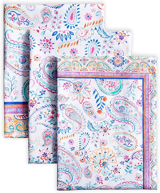 Maison d' Hermine Kitchen Towels Set of 3 100% Cotton 27.50" x 20" Reusable