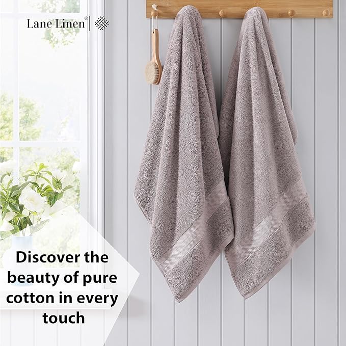 LANE LINEN Bath Towel Set of 4 PC