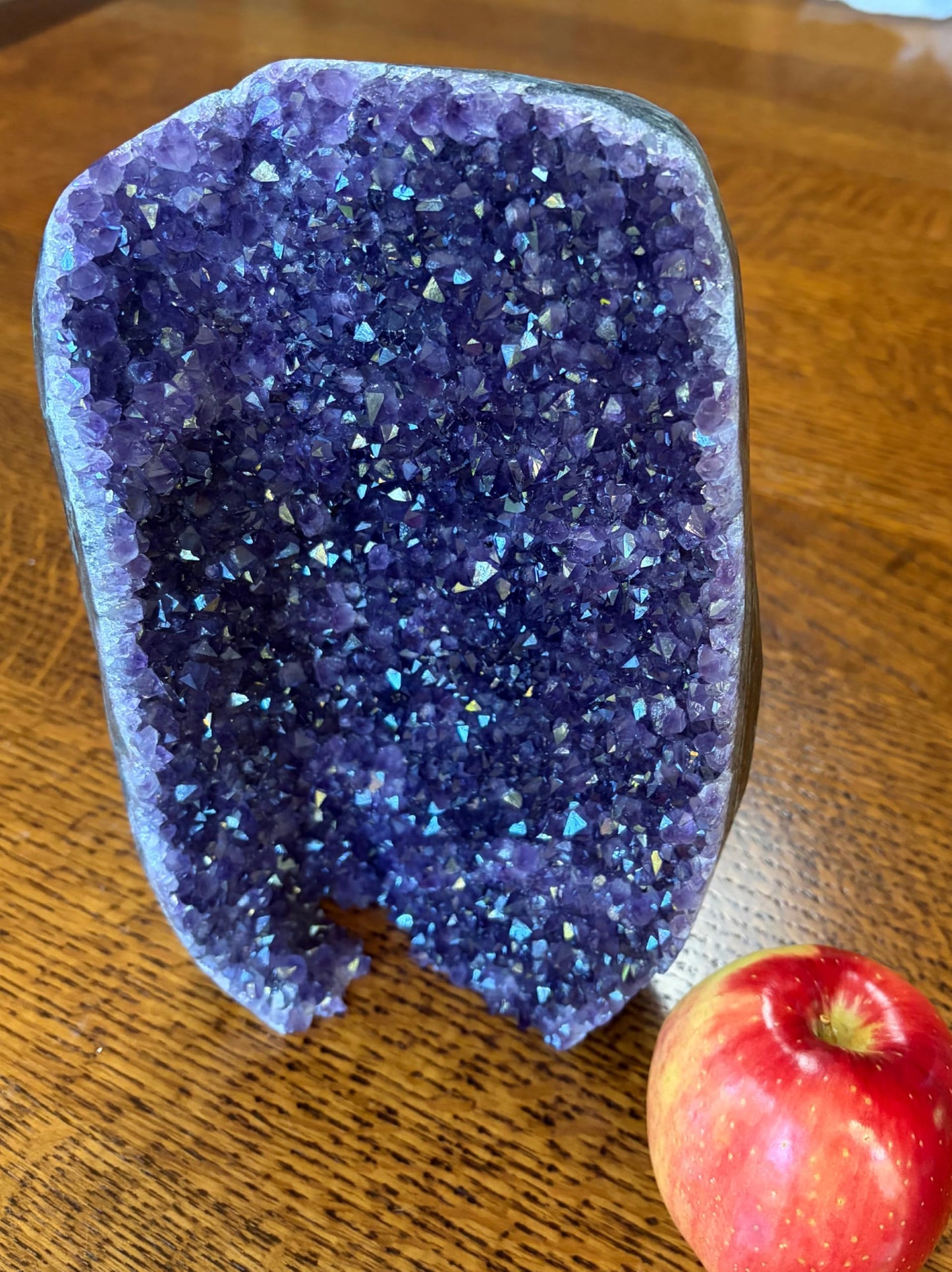 Extreme Rocks & Fossils Premium Amethyst Geode Stone Cluster [6 to 7 lb.] - Each Piece is Unique & Natural - Real Raw Healing Crystal Rock from Uruguay - Deep Purple Decoration