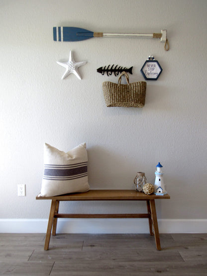 Wallcharmers Large Fish Bone Key, Leash, & Towel Holder | Nautical Home & Wall Decor