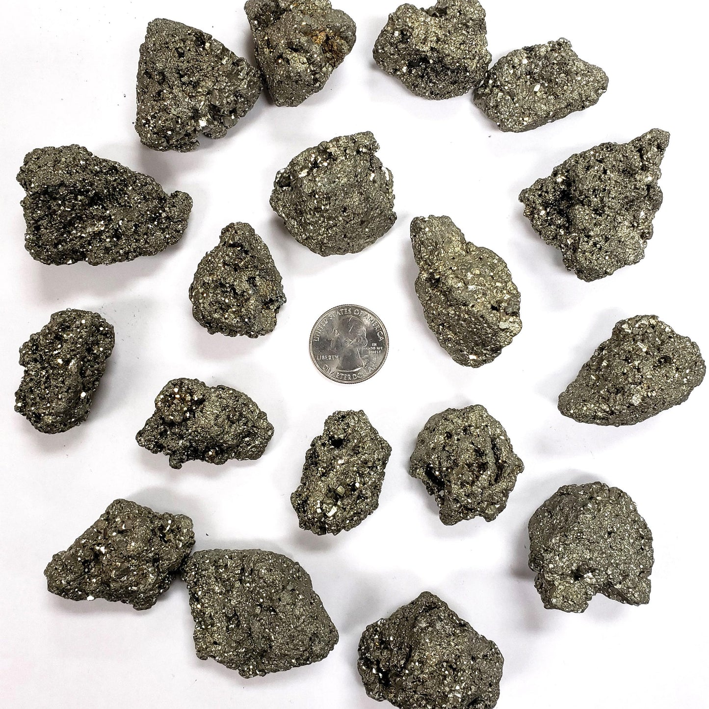 1.8-7.05 Oz Gemstone Natural Pyrite Mineral Specimen, Crystals and Healing Stones DIY Stone Decoration, High-Energy Iron Indoor and Outdoor Garden Fish Tank Landscaping (5.3-7.05 oz)