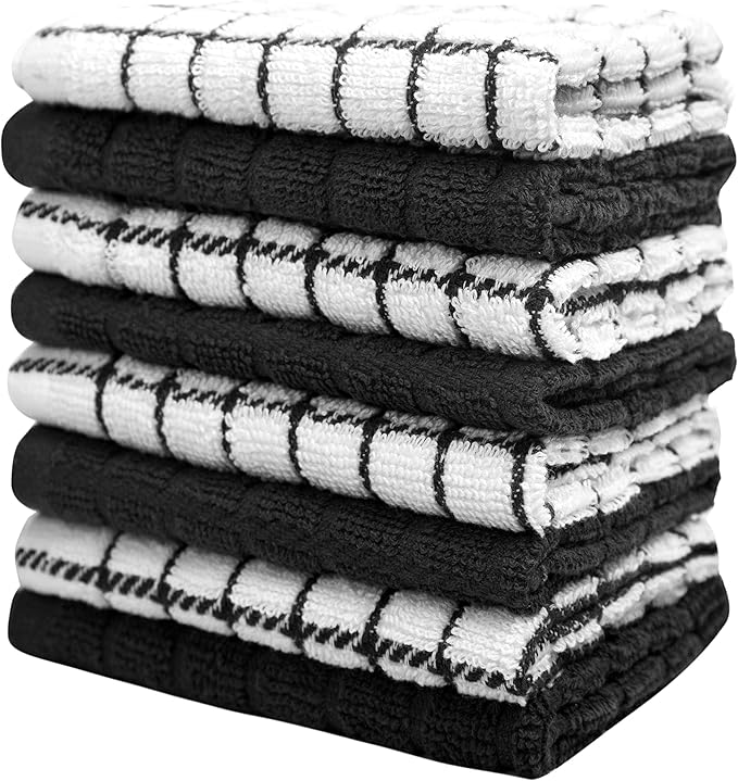 Bumble Dish Cloths | 12" x 12" | 100% Cotton Kitchen Towels | 405 GSM | Soft