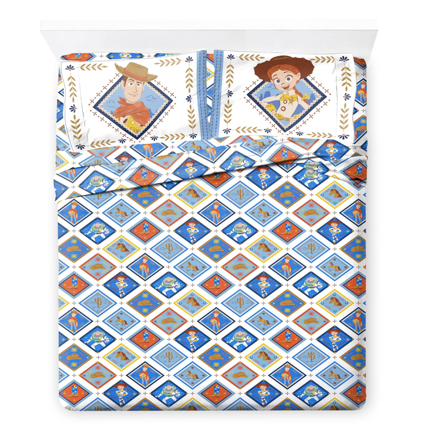 Jay Franco Kids Bed Set, Blue, Toy Story, 7 Piece Queen