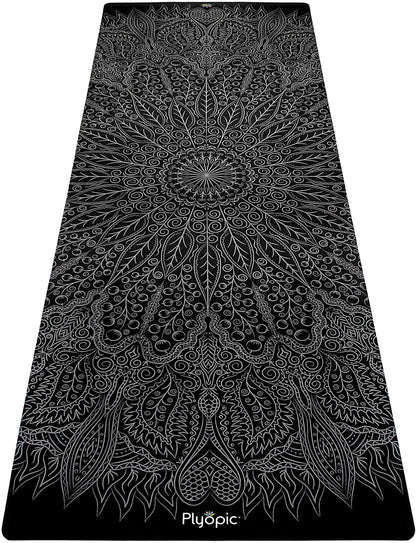 Plyopic. All In One Yoga Mat | Luxury Sweat-Grip Mat/Towel Combo | Ideal for Yoga, Hot Yoga, Bikram, Pilates, Workout & Exercise | Eco-Friendly Natural Rubber