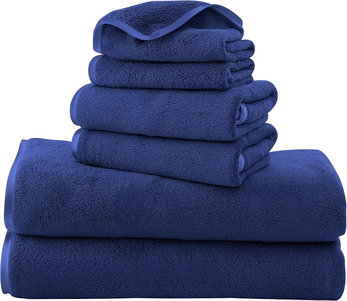 TENSTARS Luxury Silk Hemming Towel Set